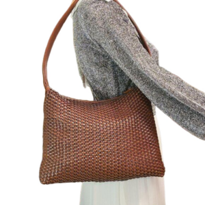 Vintage Nine Acompany Brown Woven Shoulder Bag